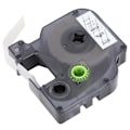 Miniatyrbillede 2 af 8: Etiketbånd til DYMO til D1-printpapir (12 mm sort på transparent baggrund 45010)