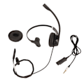Miniatyrbilde 1 av 8: Call Center Headset Enkelt Øre Støydempende Justerbart Ergonomisk Business Headset med Mikrofon