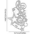 Miniatyrbild 4 av 5: Stansformar, Rektangulära Metallstansar, DIY Hantverk Schabloner för Korttillverkning (Stjärnor),