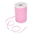 Miniatyrbillede 3 af 8: Elastisk ledning 50 Yards 0,1 tommer bred blød fleksibel nylon åndbar vaskbar armbåndssnor til håndværk DIY perler Pink