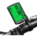Miniatyrbillede 1 af 5: Green Light Trådløst LCD Display Cykel Speedometer med Auto Memory og Temperaturmåling