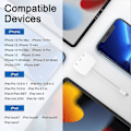 Miniatyrbillede 5 af 5: 4-i-1 Dual Plug Lightning til 3,5 mm Earphone Adapter til iPhone 14/13/12/11/X/8/7