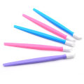 Miniatyrbillede 3 af 8: 30 stk. Nail Cuticle Pusher tipped plastikhåndtag neglekunstværktøj PVC tippet neglerens
