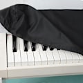 Miniatyrbillede 2 af 5: Støvdække til keyboard, digitalt piano - Passer til de fleste 88-tangenters elektriske/digitale pianoer, udvideligt støvdække til keyboard