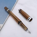 Miniatyrbillede 4 af 8: Stor Kapacitet Fyldepen Transparent Business Skrivepen Kontor Skoleartikler 0,5 mm Nib Transparent Brun