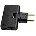 Miniatyrbilde 2 av 4: Roterbar EU Plugg Konverter 3 I 1 Roterbart Uttak Forlenger 180 Graders Forlengelsesplugg Mini Uttak Ada