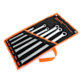 Miniatyrbilde 1 av 8: 6 stk/sett Dodecagon Box End Wrench 45 # Stål Forlenge Dobbelthode Pentalobe Spanner Auto Repair 8-21mm