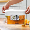 Miniatyrbillede 2 af 4: 3,5l Kold Kedel Køleskab Med Hane Husholdnings Lemonade Flaske Drikkevarer Koldtvandsbeholder Til Køkken Køligt Vand