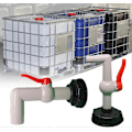 Miniatyrbilde 3 av 4: IBC 1000L Plastkranbeslag, 60mm Grov Gjenget Dreneringstankadapter for Badekaradapter Hagekran, 20/25/32mm Export32mm