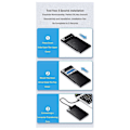Miniatyrbild 5 av 5: 2,5-tums HDD-kabinett SATA till USB3.1 Extern hårddiskfodral