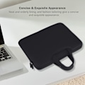 Miniatyrbilde 5 av 8: 15-tommers Notebook-veske Anti-kollisjon Full beskyttelse 3 mellomlags bærbar PC Veske Sleeve Case Svart