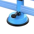 Miniatyrbild 8 av 8: Sit Up Bar Golv Metall Dubbel Stång Bärbar Sit Up Assistent Enhet med Sugkopp för Fitness Träning Bukmuskler Helkroppsträning Himmelblå