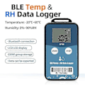 Miniatyrbild 2 av 5: BT06 Mini Luftfuktighet Temperatur Datalogger Digital 32000 Punkt Intern Sensor Långdistans Bluetooth Recorder