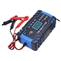 Miniatyrbild 2 av 8: Smart Batteriladdare ABS Skal Automatisk Bilbatteriladdare med Kylfläkt för AGM AC 100‑240V EU-kontakt