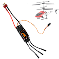 Miniatyrbild 5 av 8: 40A Hastighetsregulator Borstlös ESC RC Drone Helikopter FPV Delar TillbehörSvart