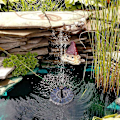 Miniatyrbillede 4 af 5: 1.4W Solar Fontæne Vandpumpe, Dam Pumpe 180L/H Fritstående Solpanel Hydroplan Nedsænkbar Pumpe til Have Pool Terrasse Akvarium Dam