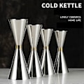 Miniatyrbillede 4 af 5: 30/45ml 30/60ml 45/60ml Målekop i rustfrit stål Cocktail Wine Shaker Dobbelt Shot_SZXM guld 30ml 60ml