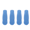 Miniatyrbillede 5 af 8: 4 stk. Håndtrykspunktklemme Blomsterform Reducer spænding Universal Mini Migræne Relief Clip Blå