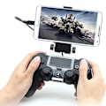 Miniatyrbillede 2 af 5: Klips til mobiltelefonholder til PS4-controller - Kompatibel med Android-telefoner