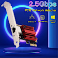 Miniatyrbillede 2 af 5: 2.5G PCI-E til RJ45 Gigabit Netværkskort RJ45 LAN Controller Adapter
