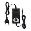Miniatyrbillede 1 af 8: 48W 2A 1-24V Justerbar spændingsstrømadapter Motorhastighedskontrol 100-240V EU-stik