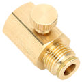 Miniatyrbilde 4 av 8: Soda sylinderadapterventil med bryter hunngjenger TR21-4 til hanngjenger G1/2 for Soda Stream