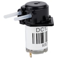 Miniatyrbild 2 av 8: Svart platt mini peristaltisk pump silikonrör självsugande vattenpump för experimentanalys (12V)