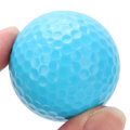Pikkukuva 7 / 8: 2-kerroksinen golf kelluva pallo kelluva vesirata ulkourheilu golfharjoituspallot vaaleansiniset