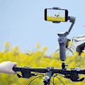 Miniatyrbilde 3 av 3: Grå Gimbal Kamera Sykkelholder Dji Osmo Mobile 2/3