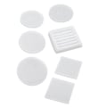 Miniatyrbillede 4 af 8: 7 stk. silikoneform unik udsøgt design elastisk nem afstøbning form håndværk til DIY fremstilling af underlag base