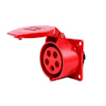 Pikkukuva 1 / 5: CEE teollisuuspistorasia naaras 3P+T+N 16A 415V IP44 IEC-60309 pinta-asennettava