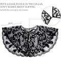 Miniatyrbillede 3 af 5: Kvinders 1920'er Sequin Shawl Wrap Brude Shawl Cover Up Perlet Evening Cape Sort
