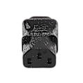 Miniatyrbillede 4 af 5: IEC 320 C13 til C8 Strømstik Konverter Adapter - 3-benet Hun til 2-benet Han