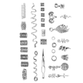 Pikkukuva 4 / 8: Dreadlocks Beads Leoy Exquisite Hair Tube Beads Hius Coils Set Dreadlock Interlocking Tool