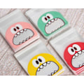 Miniatyrbillede 5 af 5: 400 Stykker Slikposer Big Mouth Monster Selvklæbende Godteposer Kageposer Bageri Dekorationsposer Chokolade Slik Gaveposer DIY Plastikpose, 3,9 x 3,9