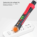 Miniatyrbilde 5 av 5: NJTY T-03 Kretsdetektor, elektronisk instrument for å lokalisere bruddpunkter, teste strømførende ledninger og teste stikkontakter, Laser Spenningspen T-03B med STEMME