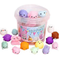 Miniatyrbild 1 av 5: 24 st Squishy Leksak Söta Djur Antistressboll Mochi Leksak Stressreducerande Leksaker