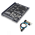 Miniatyrbild 1 av 5: SSD-fodral M2 NGFF & MSATA till SATA3.0 6Gb Adapter Riser-kort