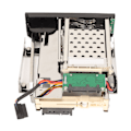 Miniatyrbilde 3 av 8: 2,5 tommers 3,5 tommers intern HDD-kabinett dobbel brønn 6 Gbps hot-swappable god varmeavledning skuffeløs HDD mobil rack bur