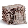 Miniatyrbillede 1 af 4: Linen Jute Snøregaveposer - 20 stk
