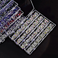 Miniatyrbild 4 av 5: Set med 24 Diamanter för Nagelkonst Grunda Nageldekorationer Diamantillusion Nagelform Lyx 01VitDiamant