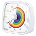 Miniatyrbillede 1 af 5: 60-Minutters Visuel Timer med Natlys, Nedtællingstimer, Pomodoro Timer med Regnbue Mønster kompatibel med Børn og Voksne