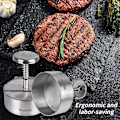 Miniatyrbillede 5 af 5: Justerbar Burger Pie Maker Maskine, Non-Stick Pie Maker Form, Fantastisk til Oksekød, Grøntsager, Burger og Bagning, Ideel til BBQ og Hjemmelavet Burger (Diamet
