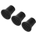 Miniatyrbillede 2 af 8: 10 stk Gummi Walking Stick Tip Honeycomb Type Robust Skridsikker Cane Stick Feet 0.7in