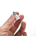 Miniatyrbillede 1 af 5: E12 til E14 Pære Lampeholder Adapter Fatningskonverter Lysbase Kandelaber Hvid