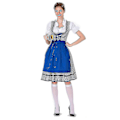 Pikkukuva 2 / 5: Kuuma naisten Oktoberfest Dirndl -mekkoasu - Baijerin karnevaalijuhlapuku (Hinnanlasku!) M Sininen