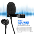 Pikkukuva 8 / 8: Minimikrofonin solmiopidike Taskupuhelimen tallennus Karaoke Matkapuhelin Pieni Mikrofoni