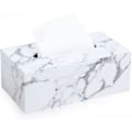 Miniatyrbild 1 av 4: Rektangulär Tissue Box i Läder (Marmor)