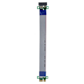Miniatyrbillede 1 af 8: PCIE-forlængerkabel 1X Riser-kortforlænger Dobbelthastighed Han-til-hun Adapter Bånd EP051