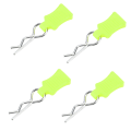 Miniatyrbild 3 av 8: Body Shell Clip Pin Fixing Bracket Set Tillbehörsdel för 1/8 1/10 1/12 RC-bil (Gulgrön)